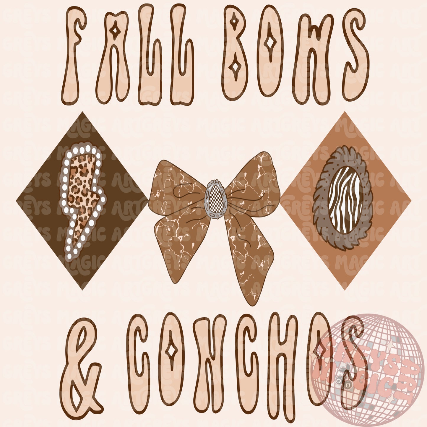 Fall Bows & Conchos PNG