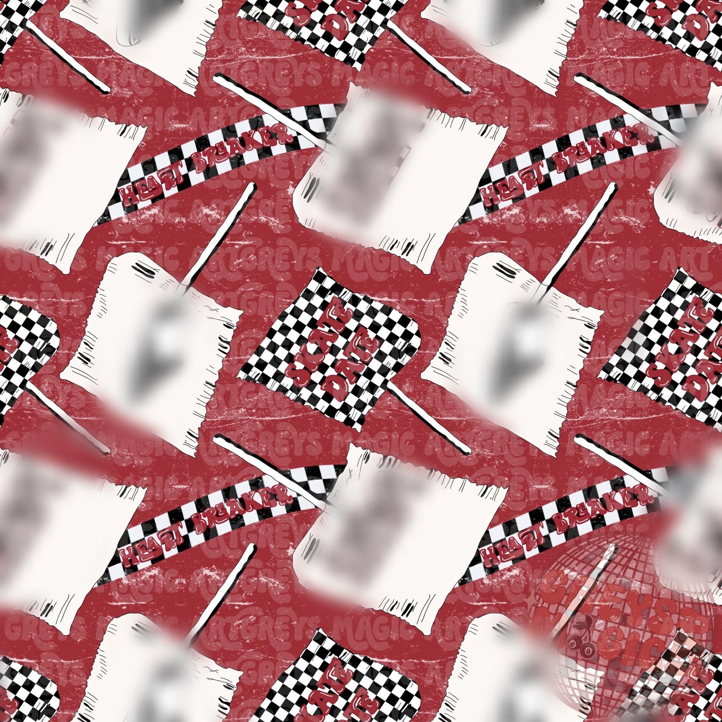 Red Skate Date Suckers Seamless File