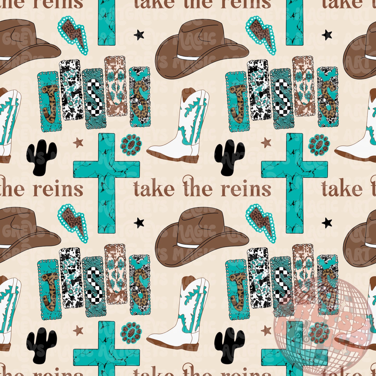 Jesus Take The Reins Seamless File