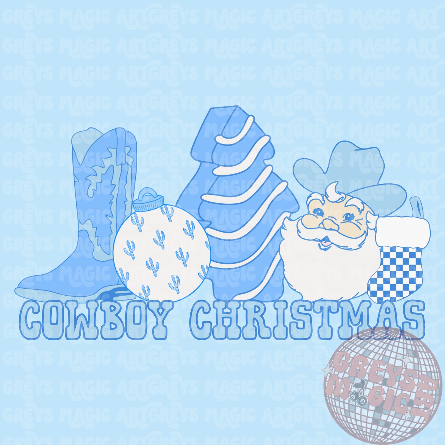 Cowboy Christmas PNG