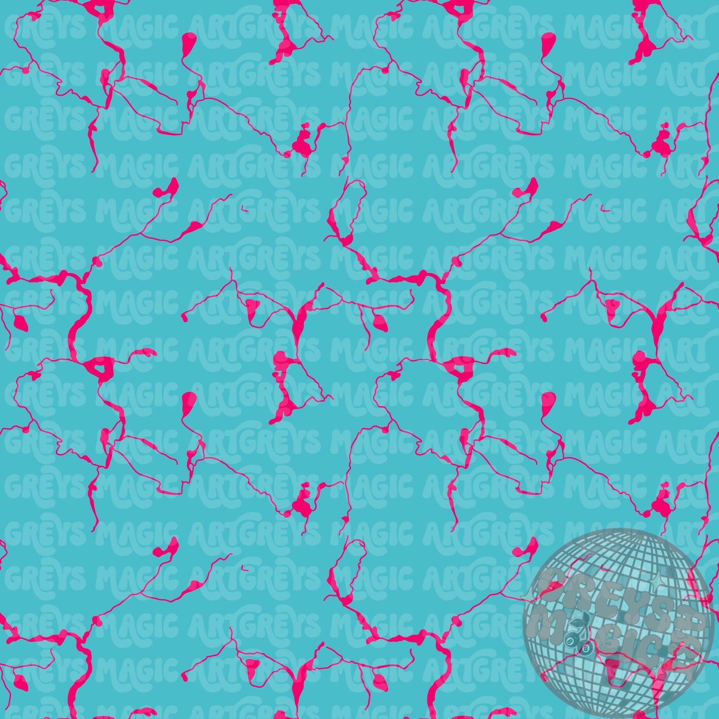 Turquoise And Hot Pink Marble Stone Seamless File