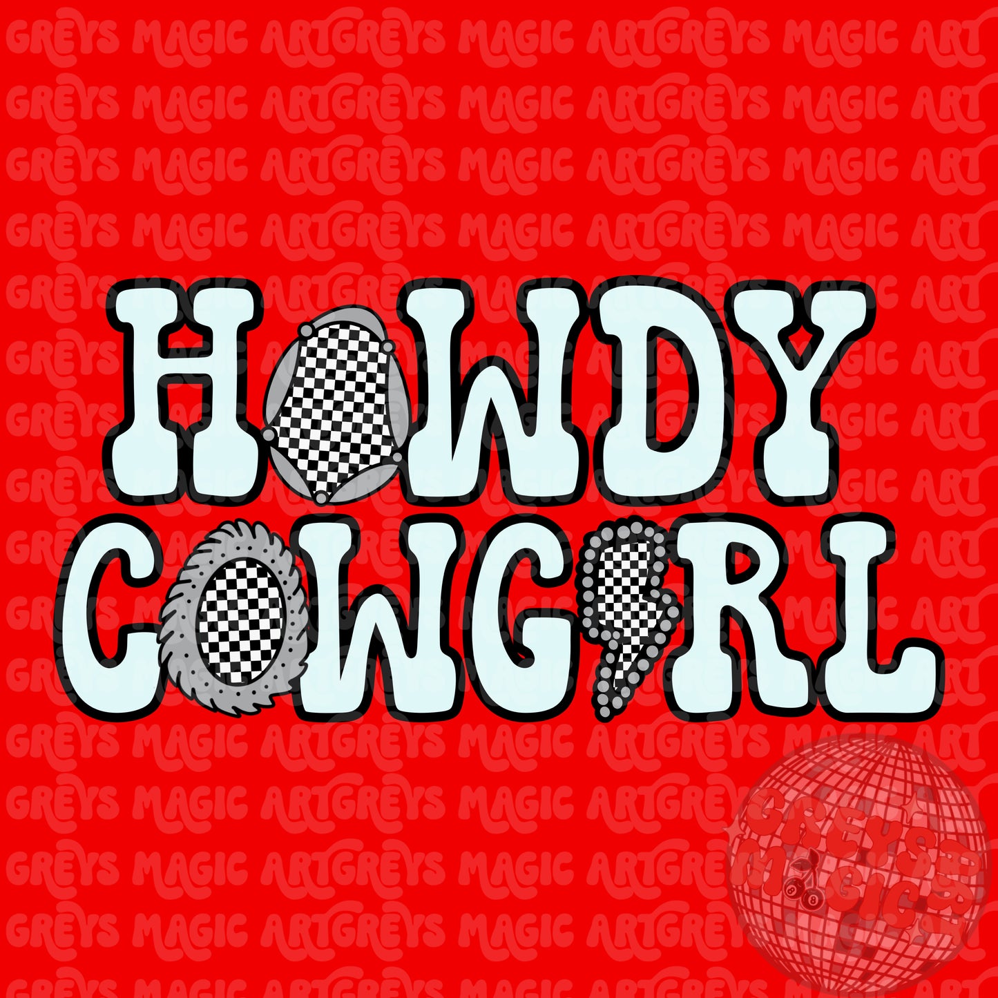 Howdy Cowgirl PNG