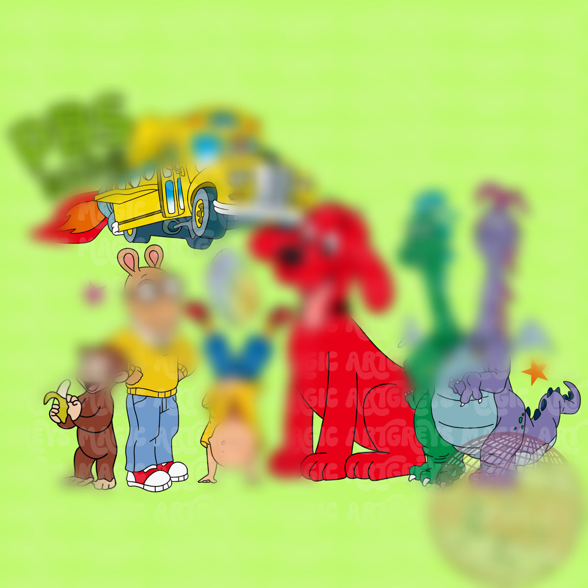 2000’s Kids Throw Back PNG