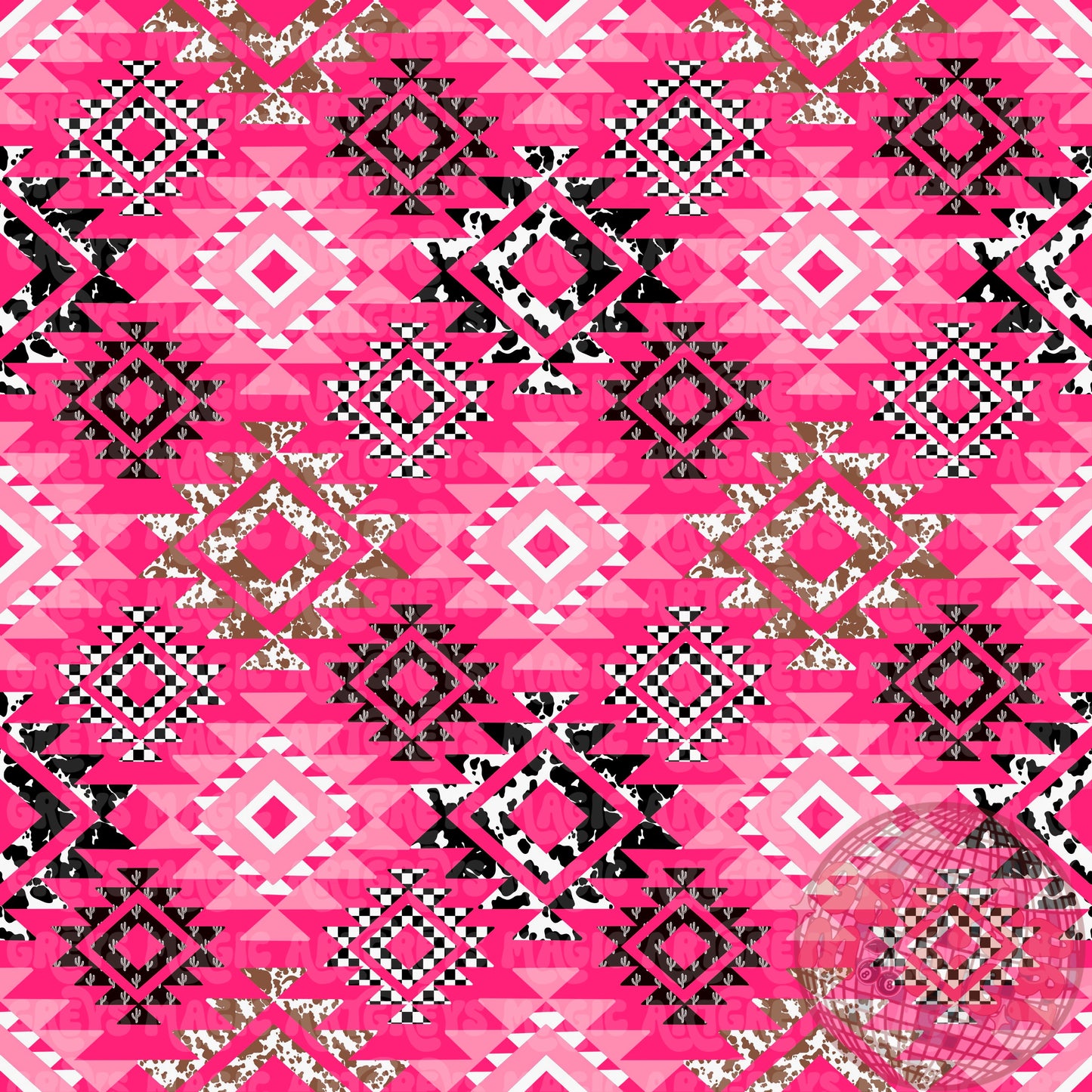 Pink Aztec Seamless File