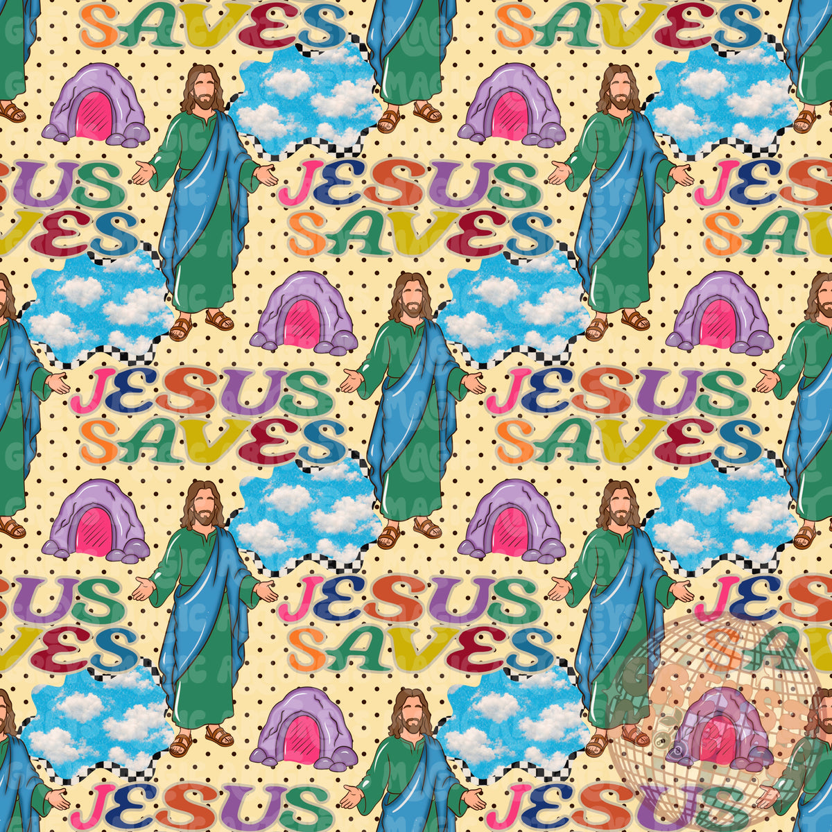 Jesus Saves Seamless File