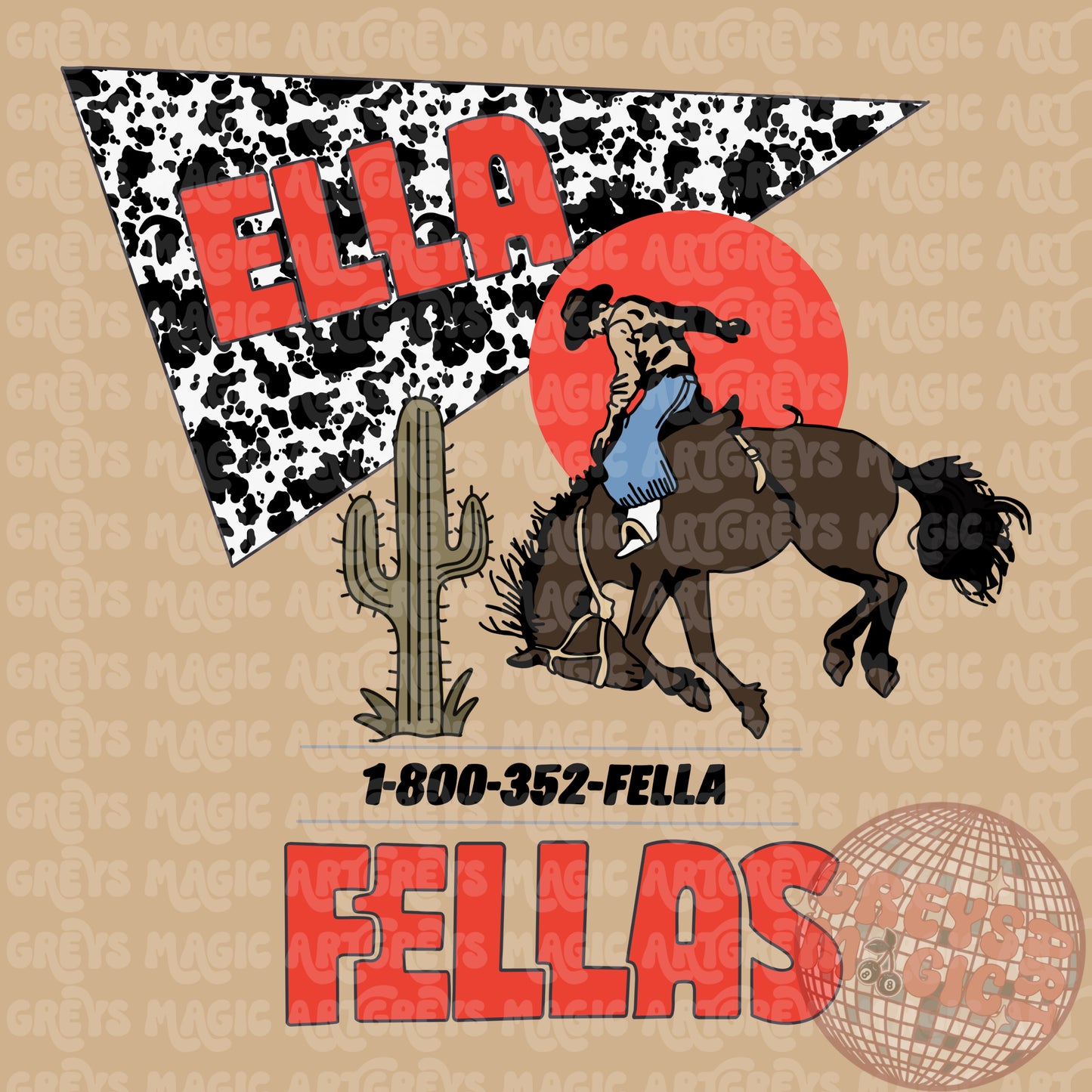 Western Ella Fellas PNG