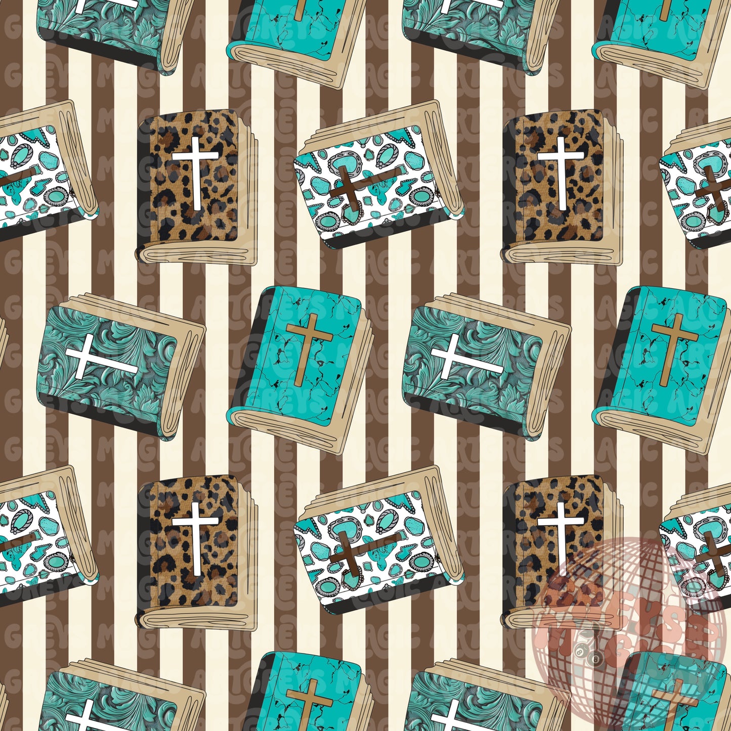 Girl Bible Neutral Stripes Seamless File