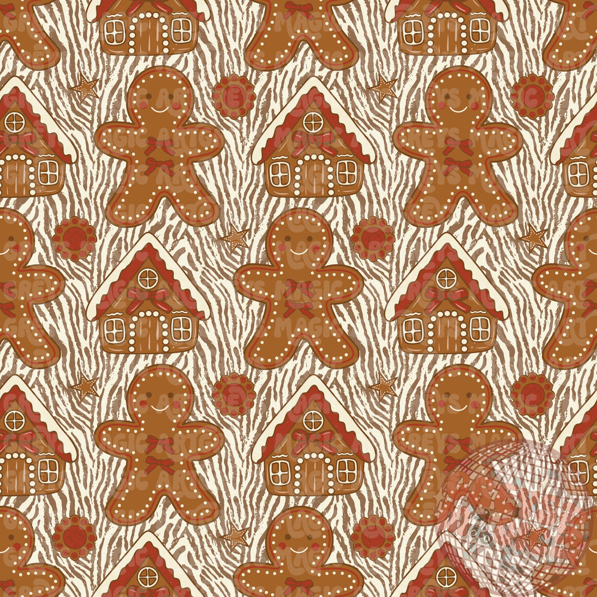 Girl Gingy Zebra Seamless File