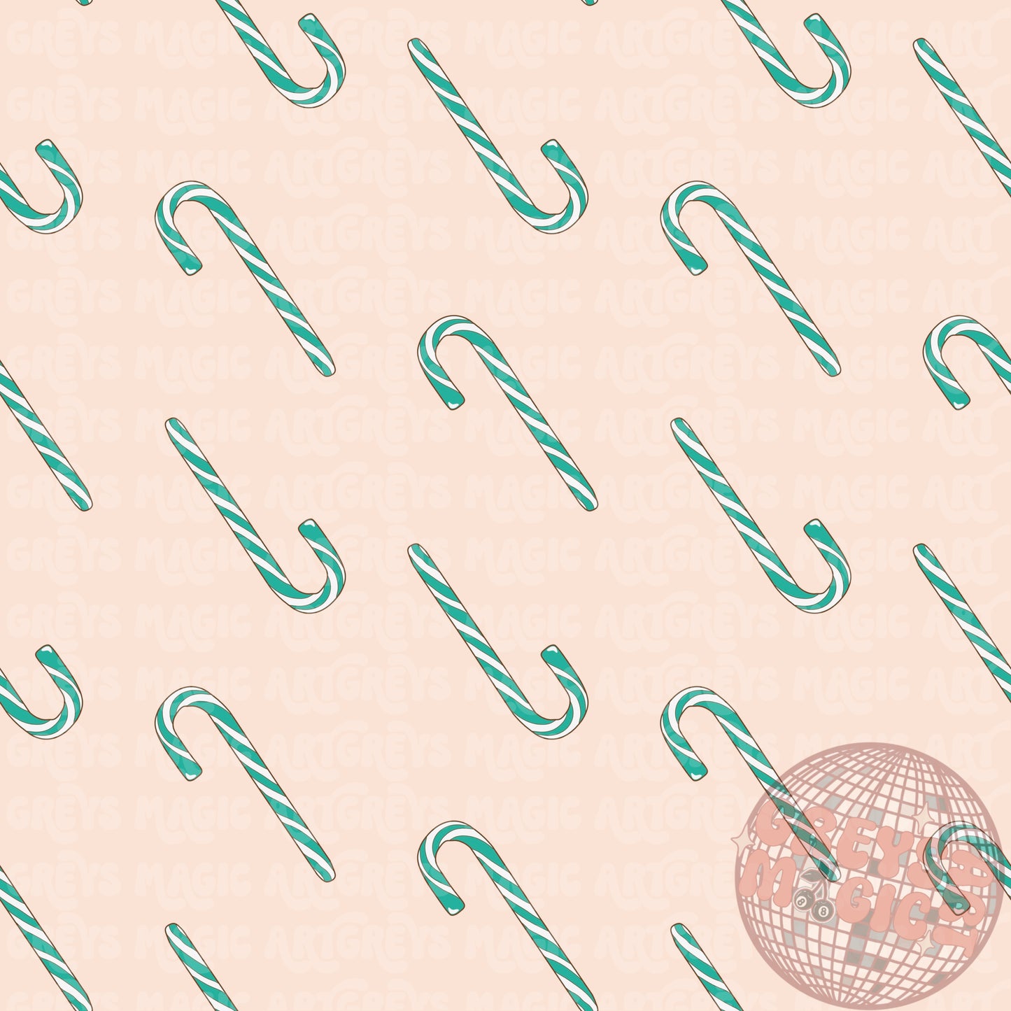 Candy Cane Coord Seamless File