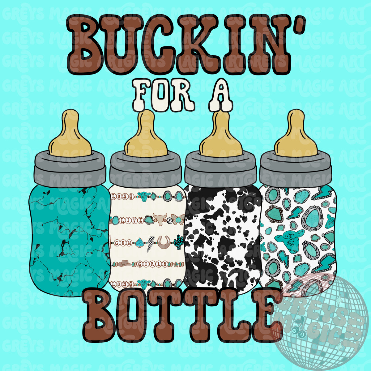 Buckin’ For The Bottle Girl PNG