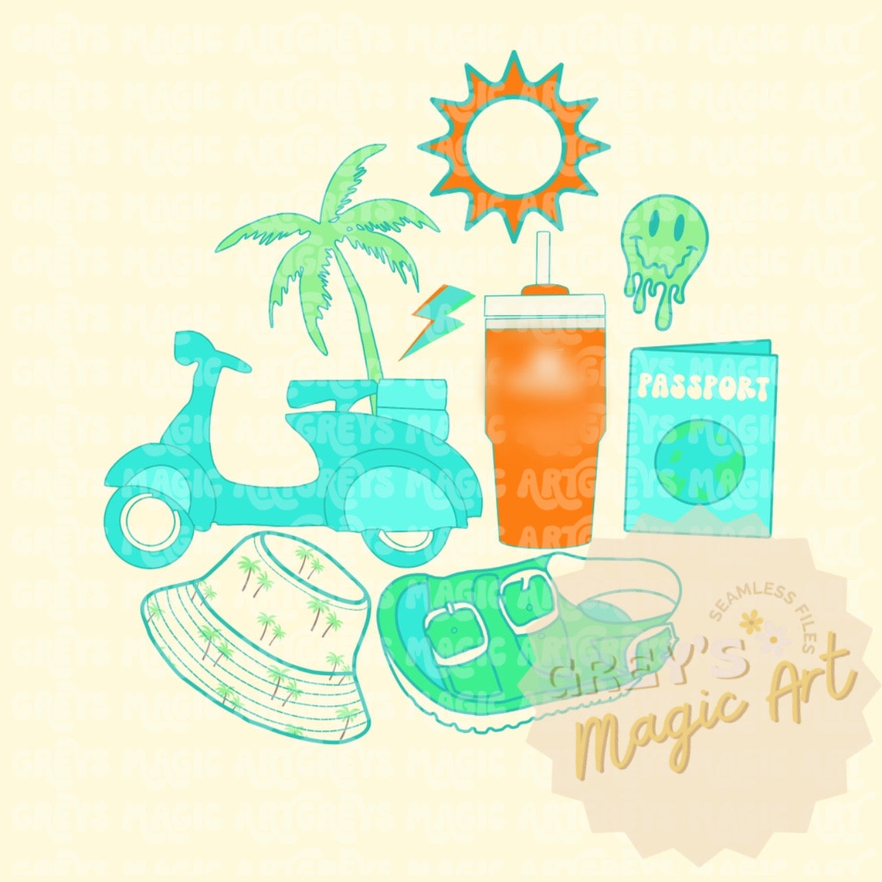 Dude Beach Starter Pack PNG