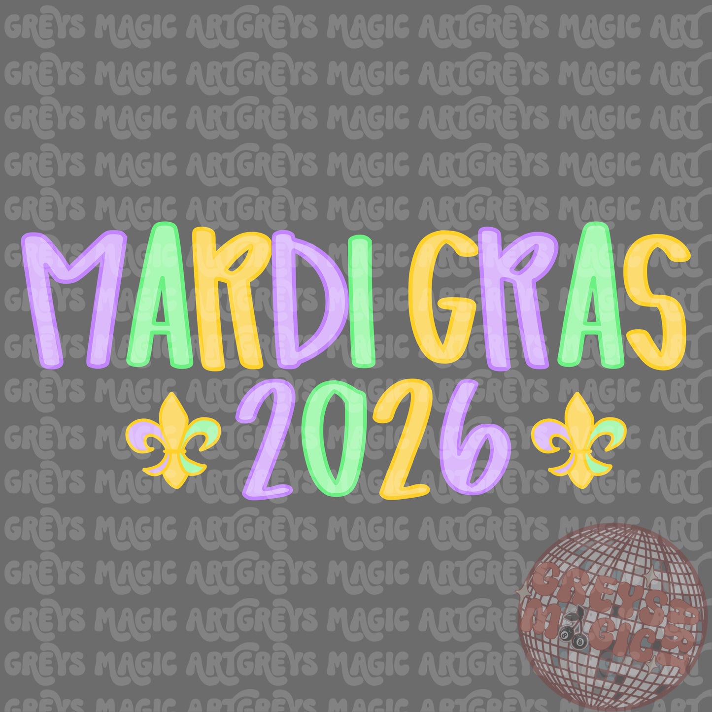 Mardi Gras 2026 PNG
