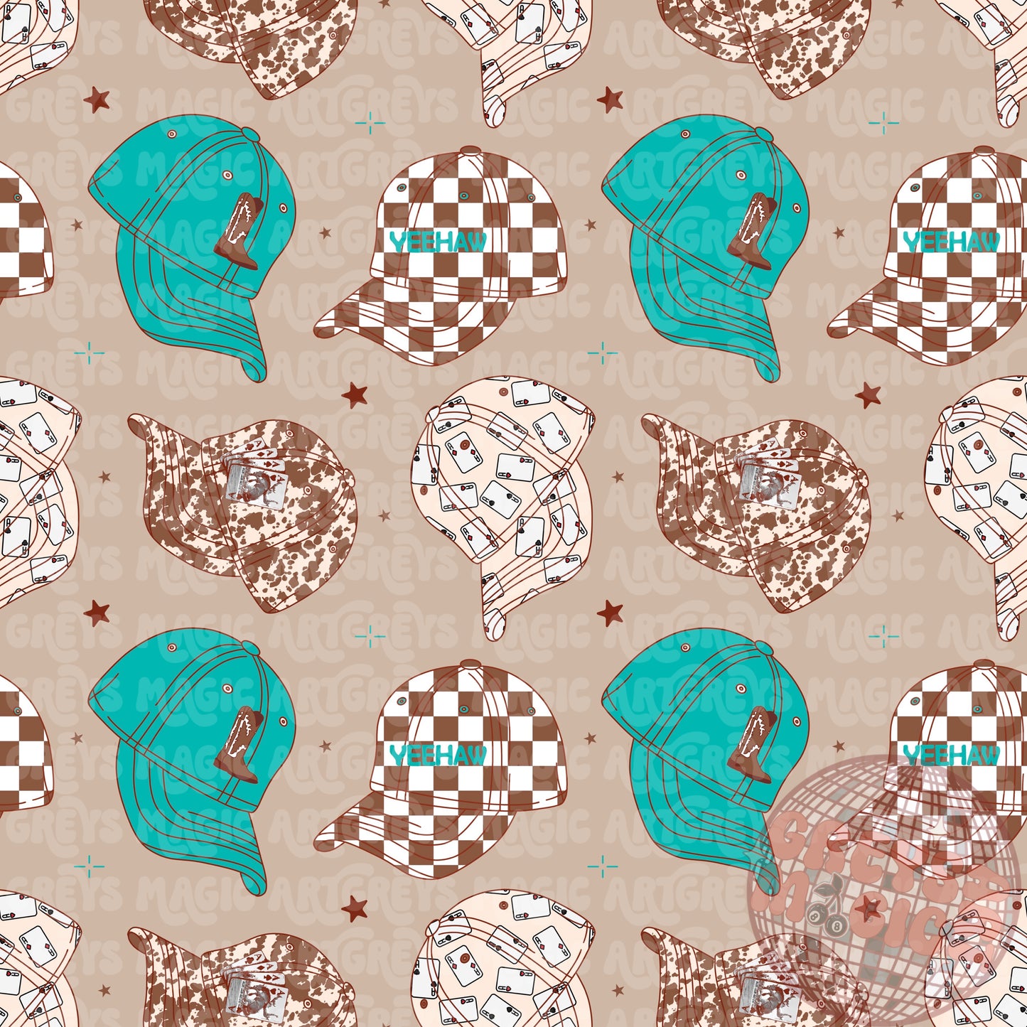 Boys Western Hats Seamless File
