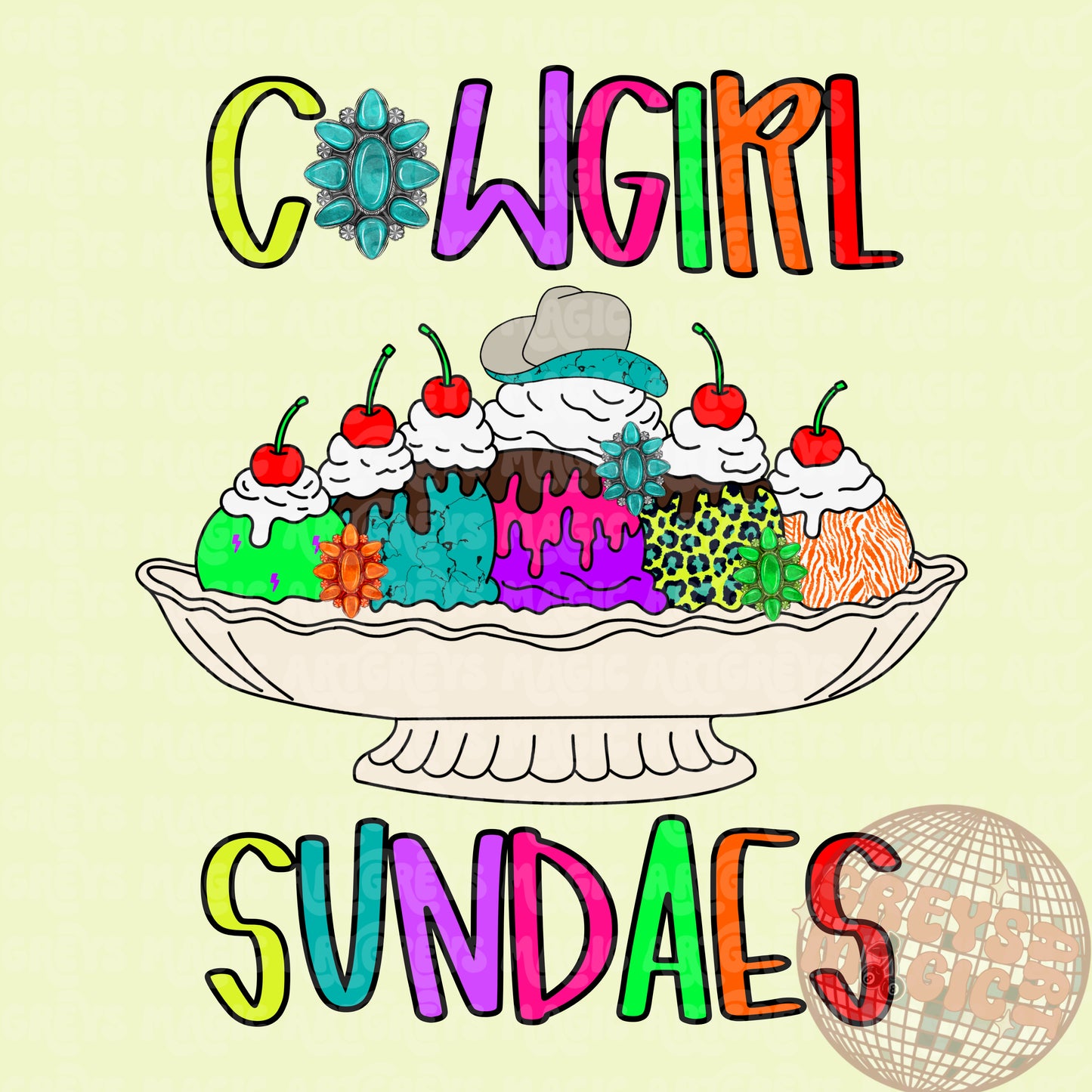 Cowgirl Sundaes PNG