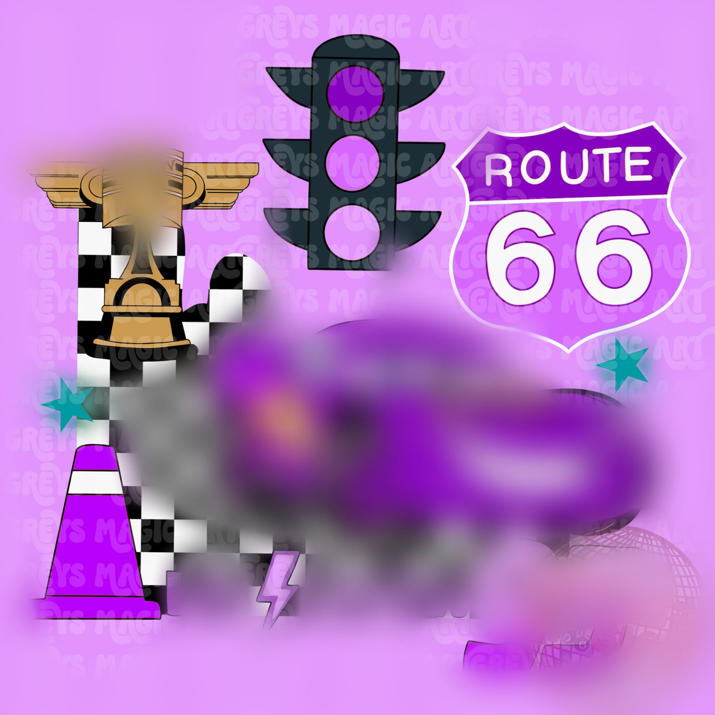 Purple Car PNG