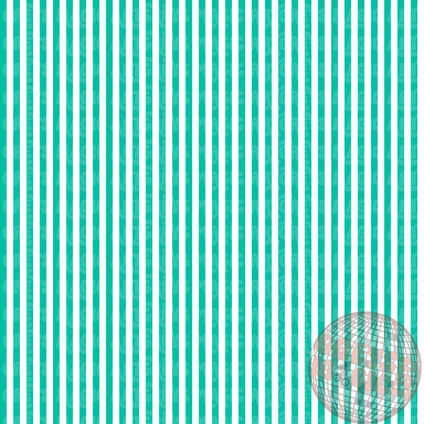 Turquoise Striped Dachshund Coord Seamless File