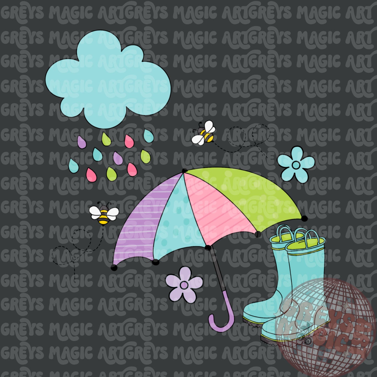 April Showers PNG