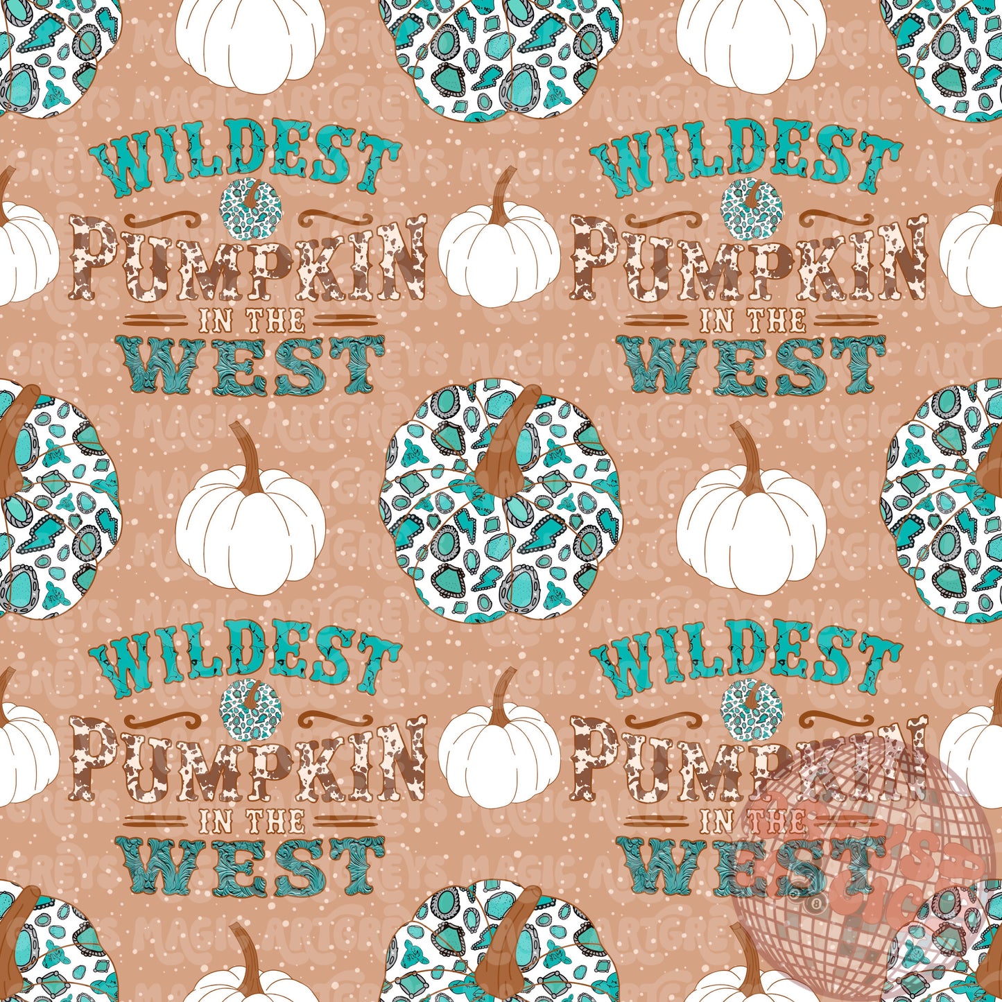 Wildest Pumpkin In The West Seamless File