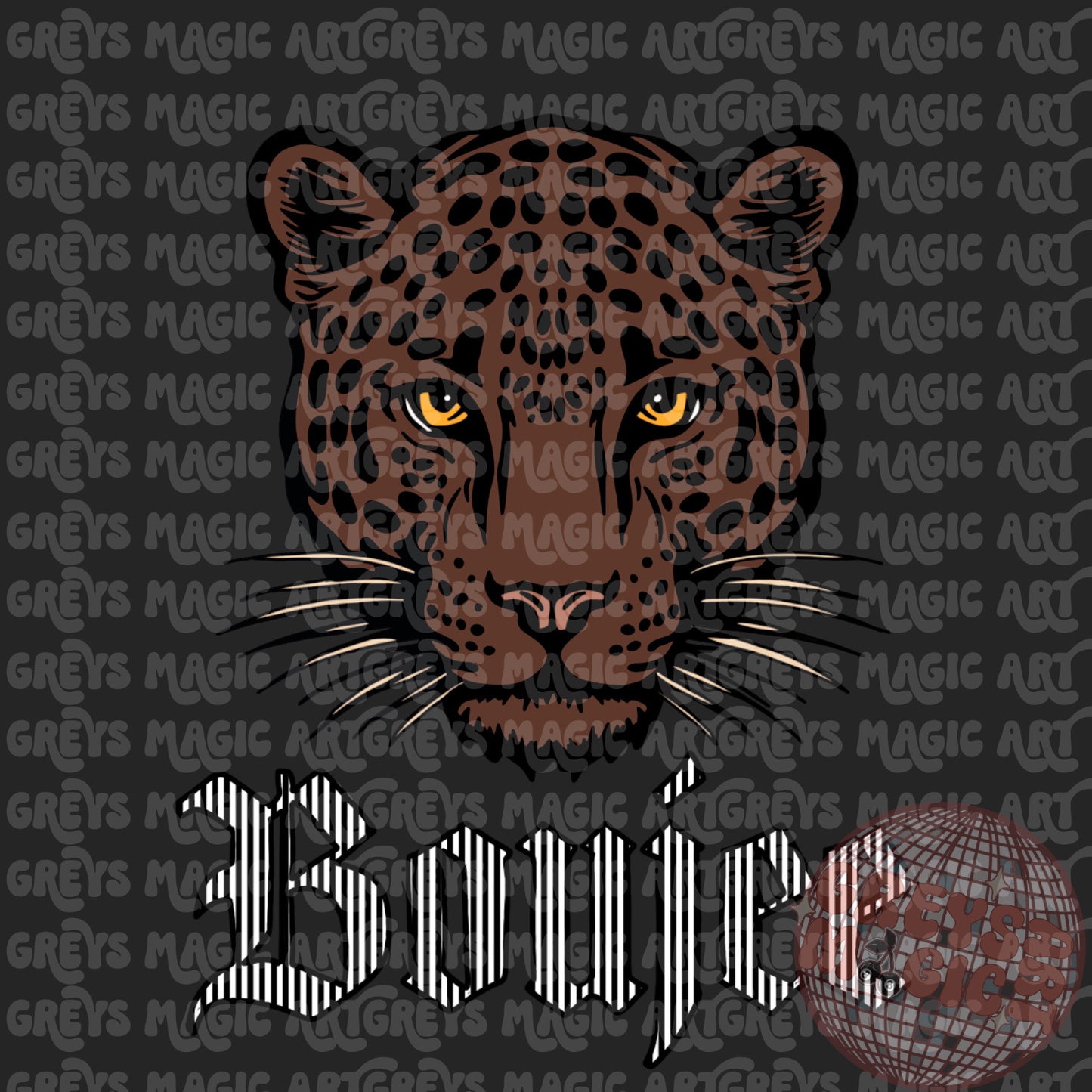 Boujee Cheetah PNG