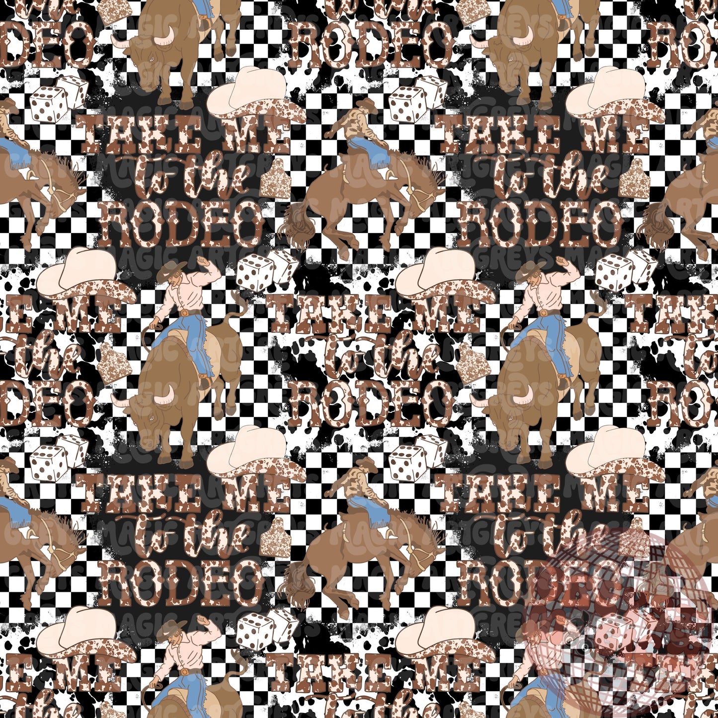 Take Me To The Rodeo Seamless File