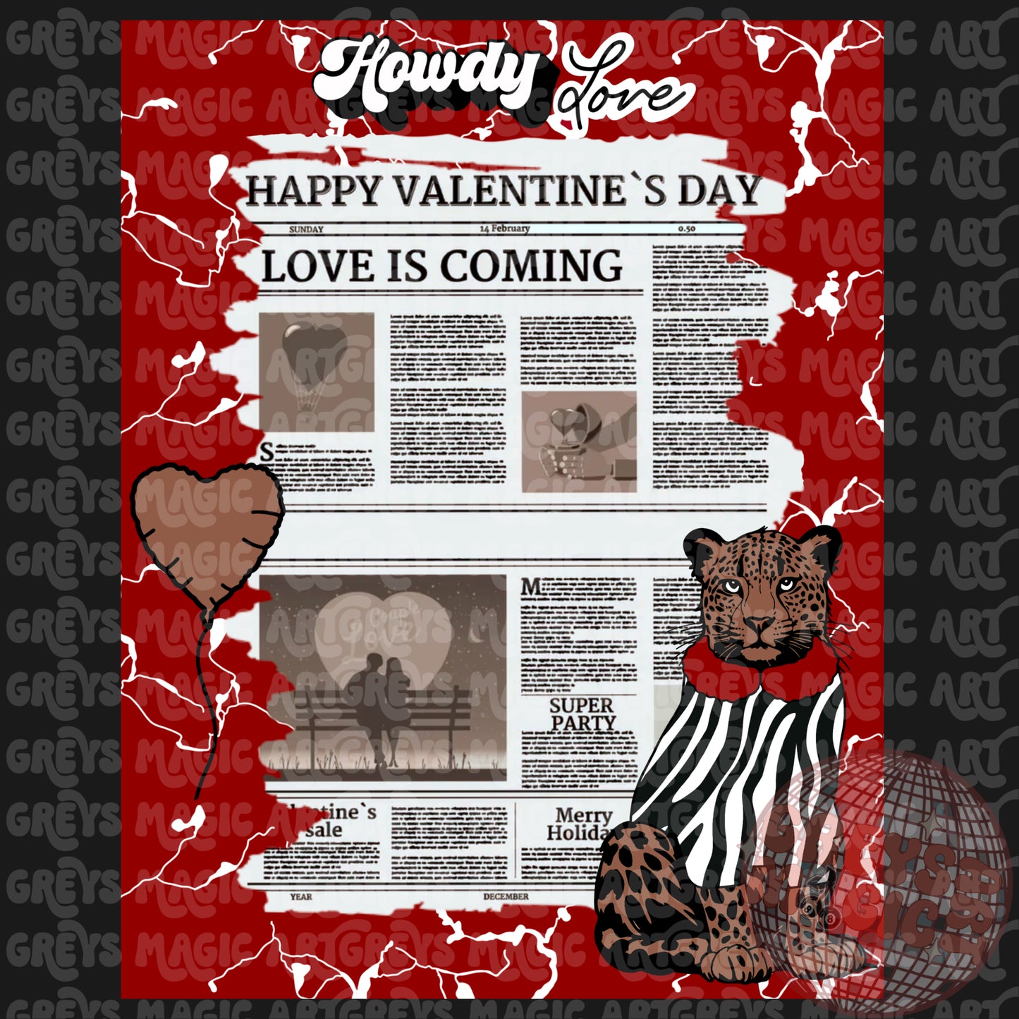 Howdy Love Vday PNG
