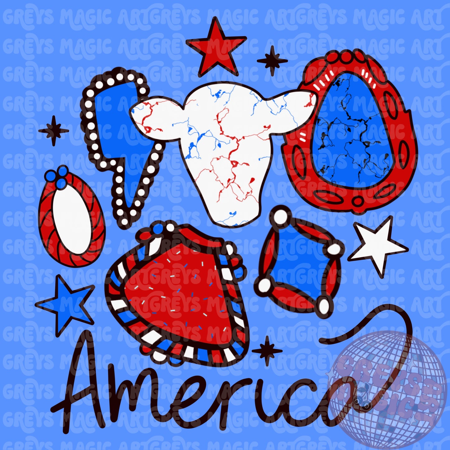 America Concho PNG