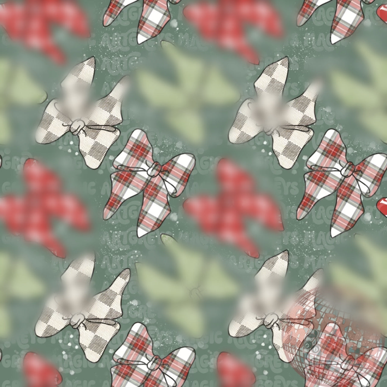 Boujee Christmas Coquette Seamless File