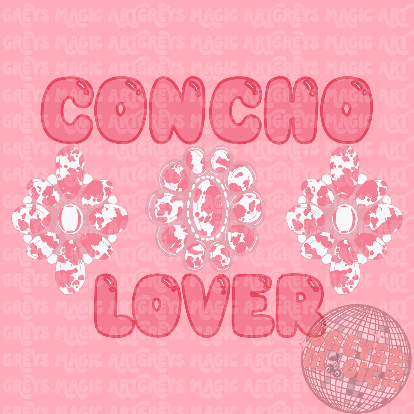 Pink Concho Lover PNG