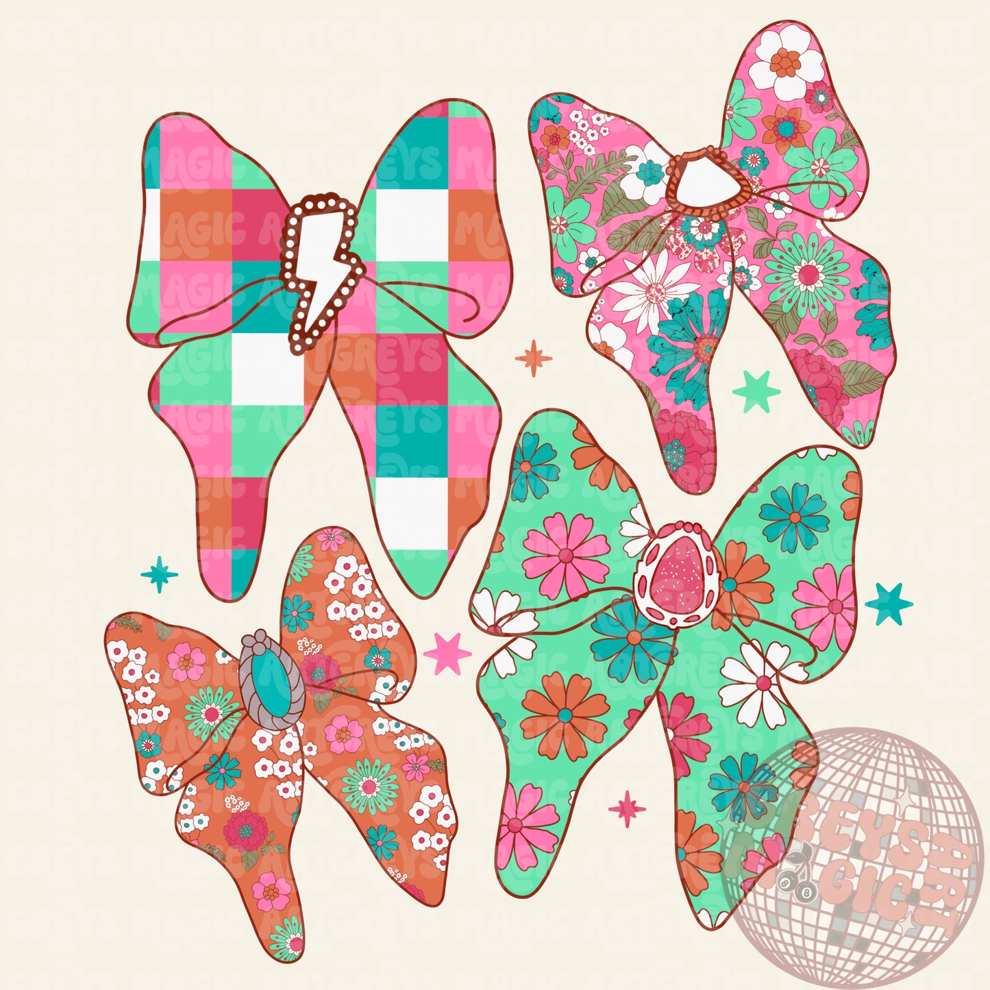 Floral Bows PNG
