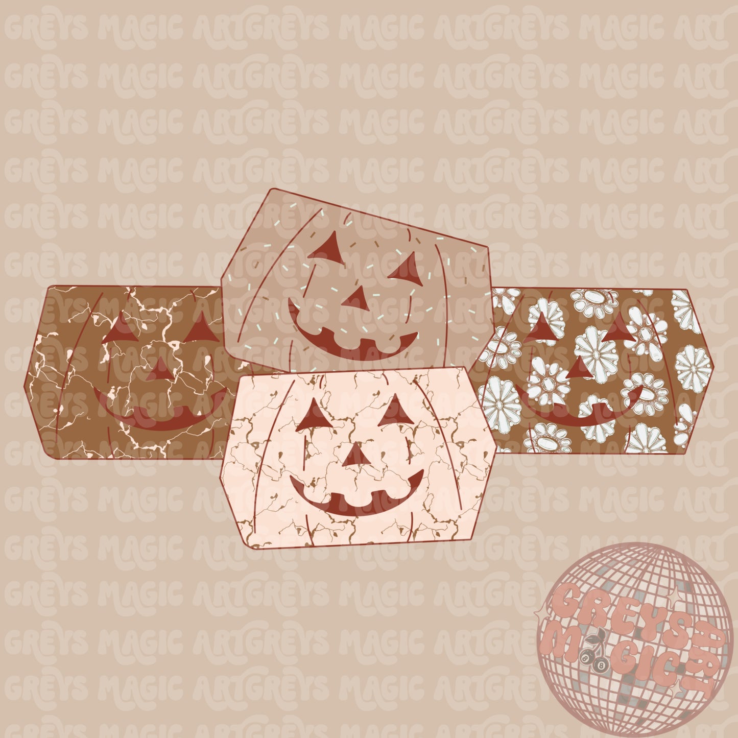 Western Fall Concho Pumpkin Brownies PNG