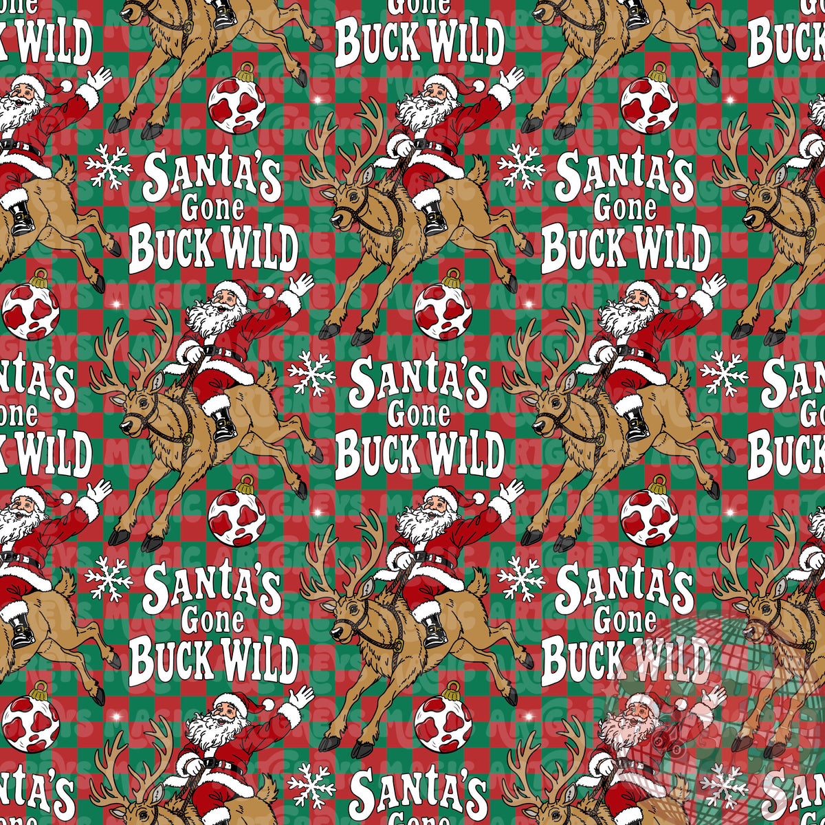 Santa’s Gone Buck Wild Seamless File