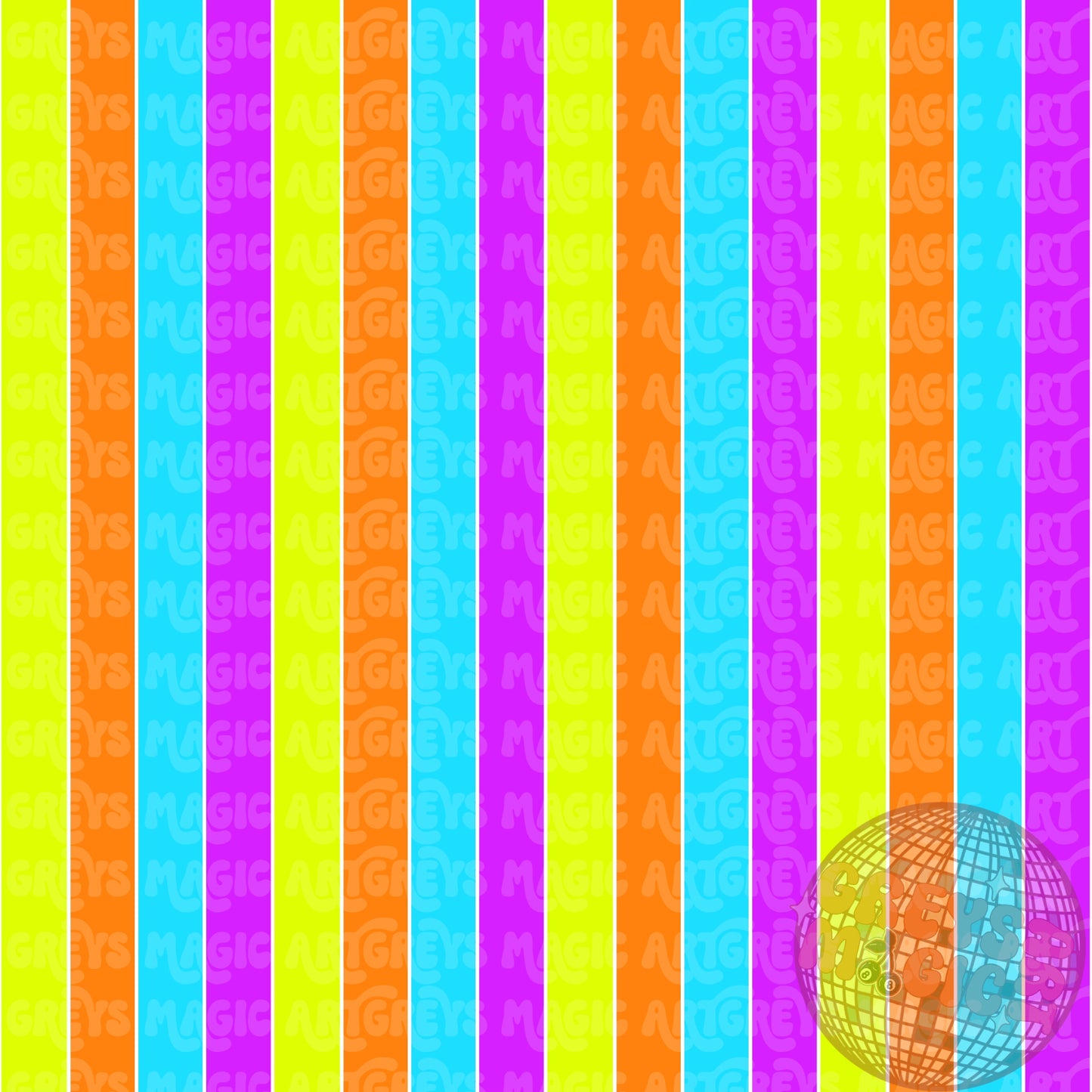 Neon Stripes Coord Seamless File