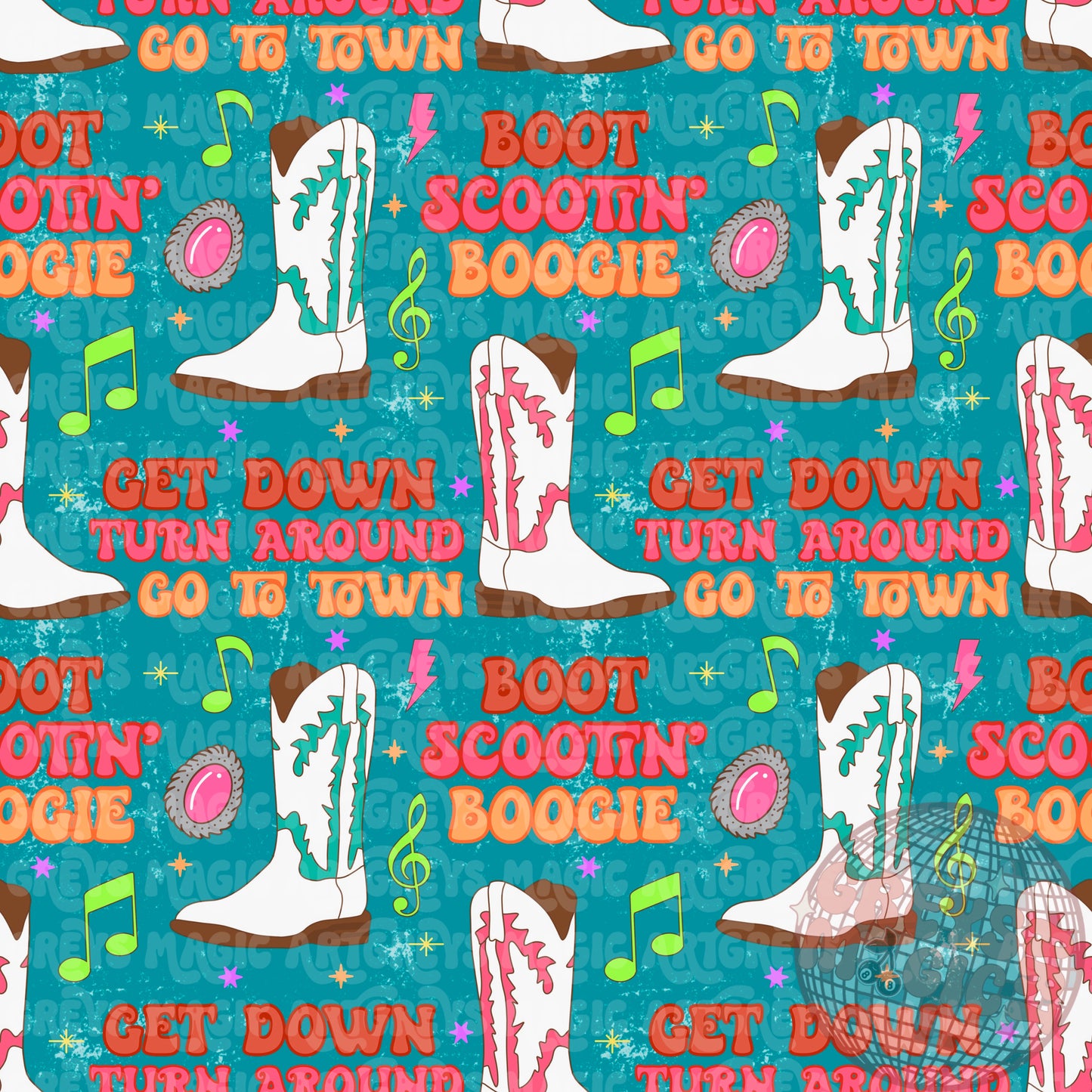Boot Scootin’ Boogie Seamless File