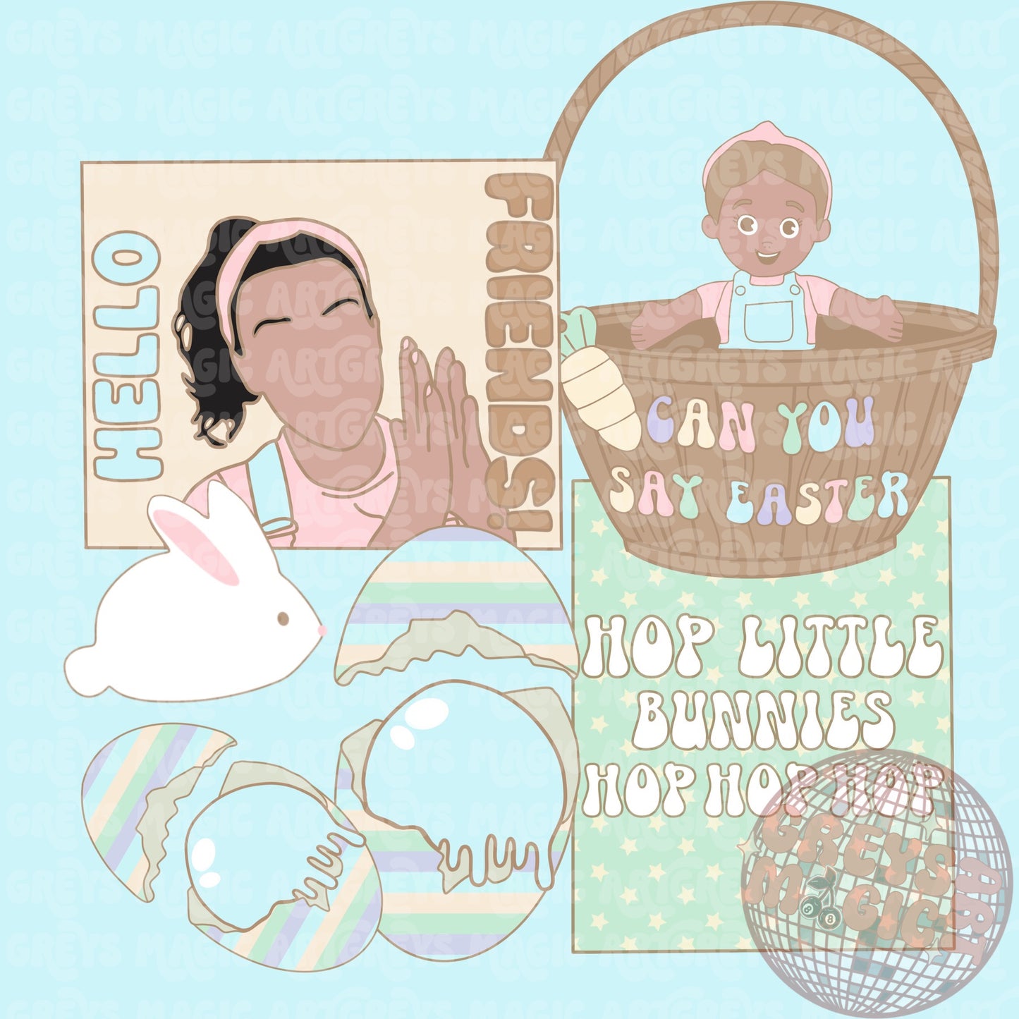 Can You Say Easter Boy PNG