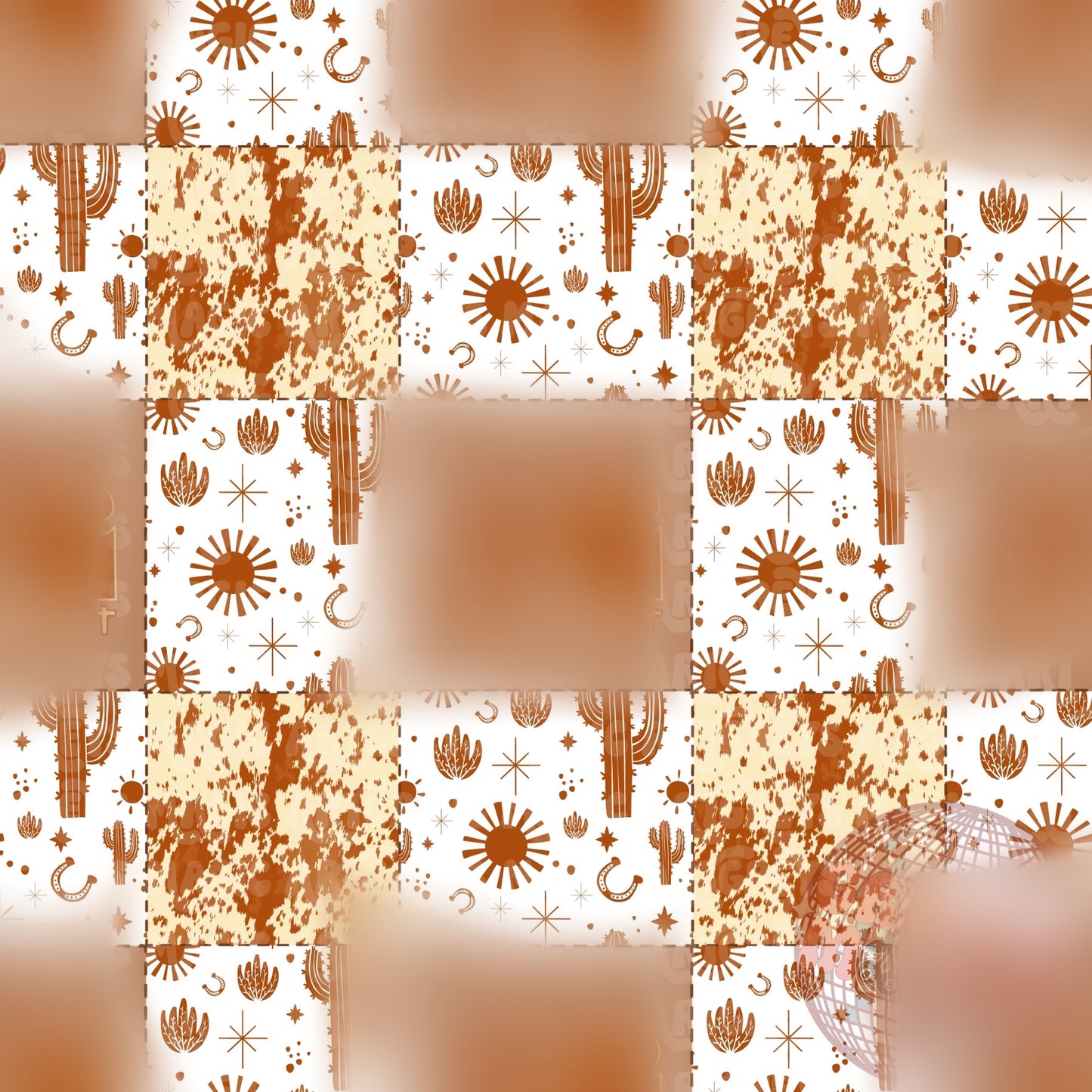 Brown Western Checkmate Seamless File