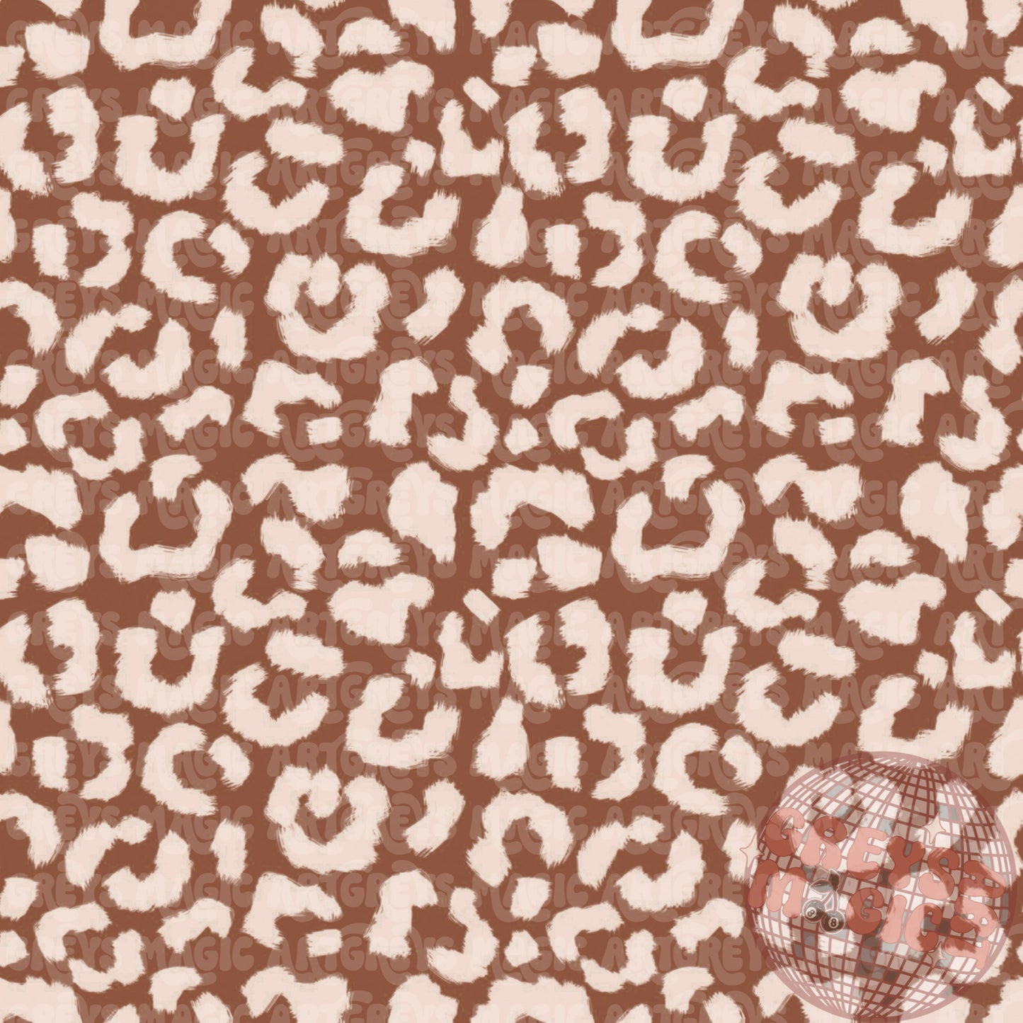 Beige And Brown Cheetah Seamless File