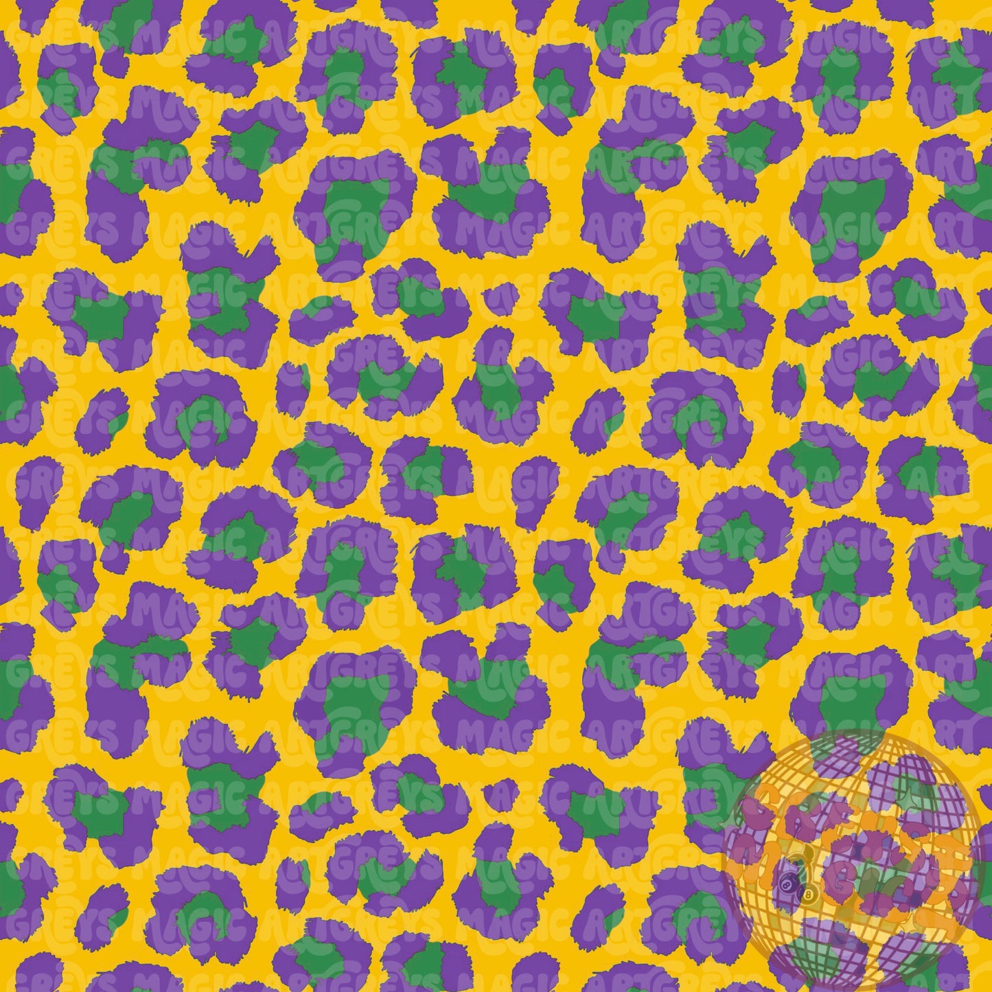 Mardi Gras Leopard Seamless File