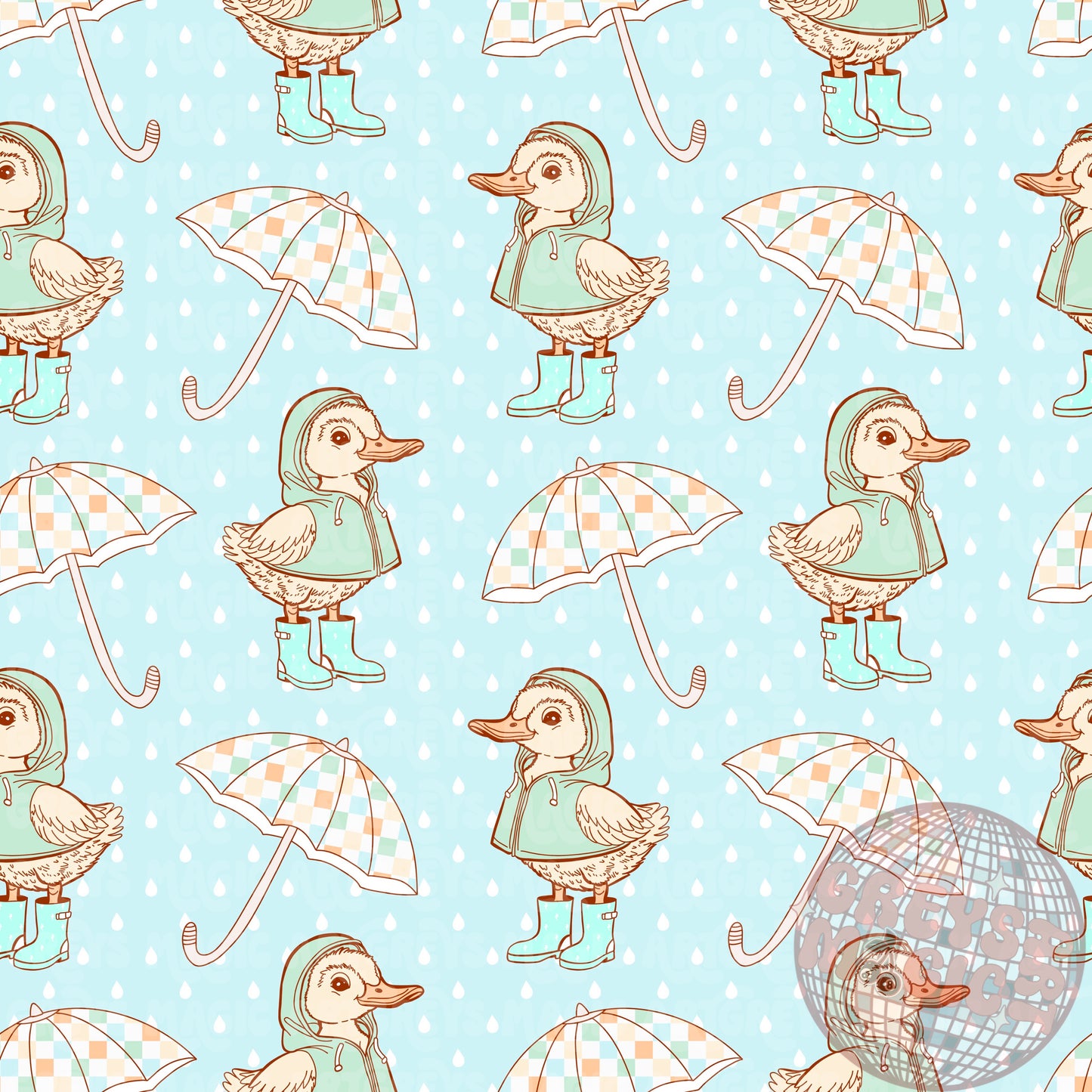 Boy Spring Duck Seamless File