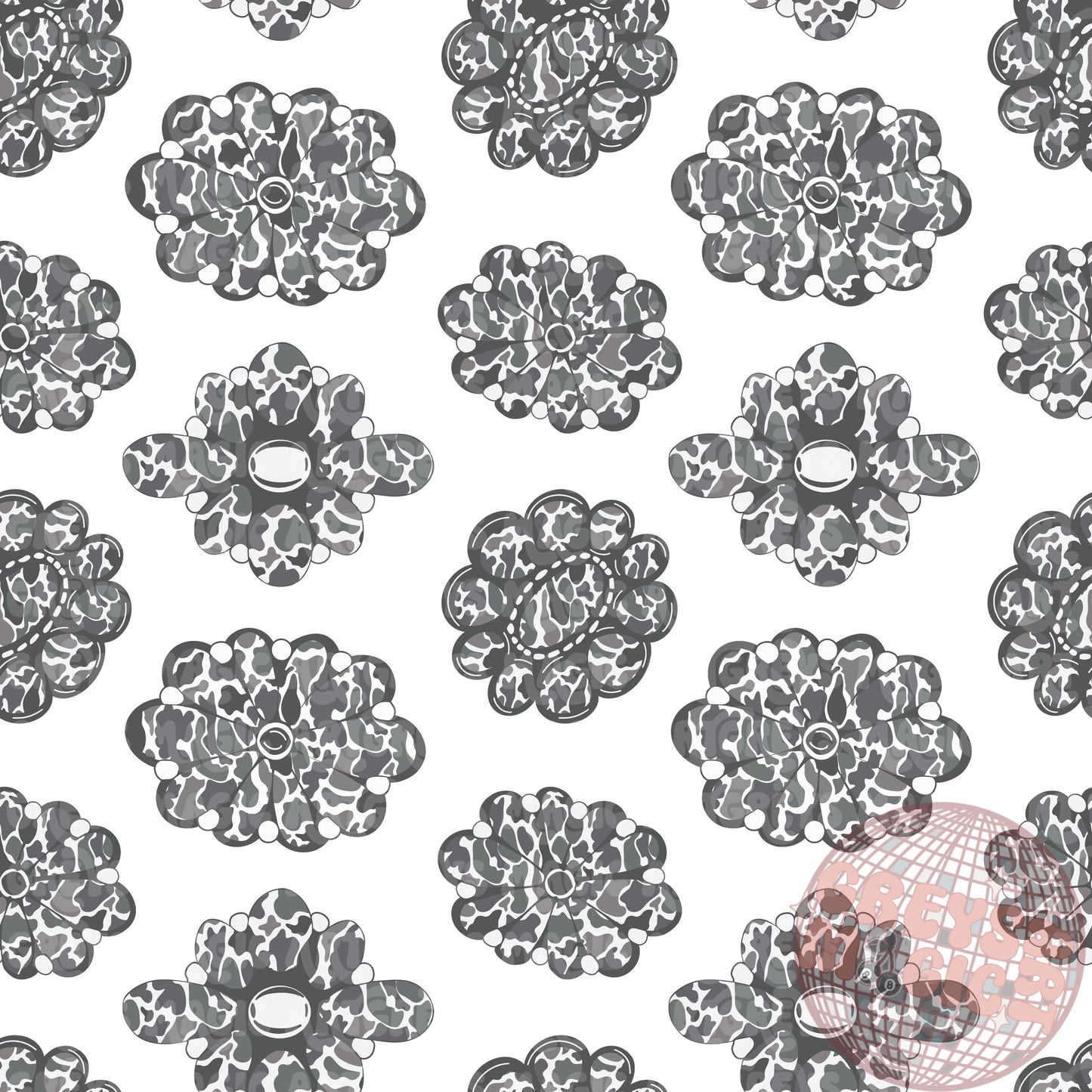 Grey Duck Camo Conchos Seamless File