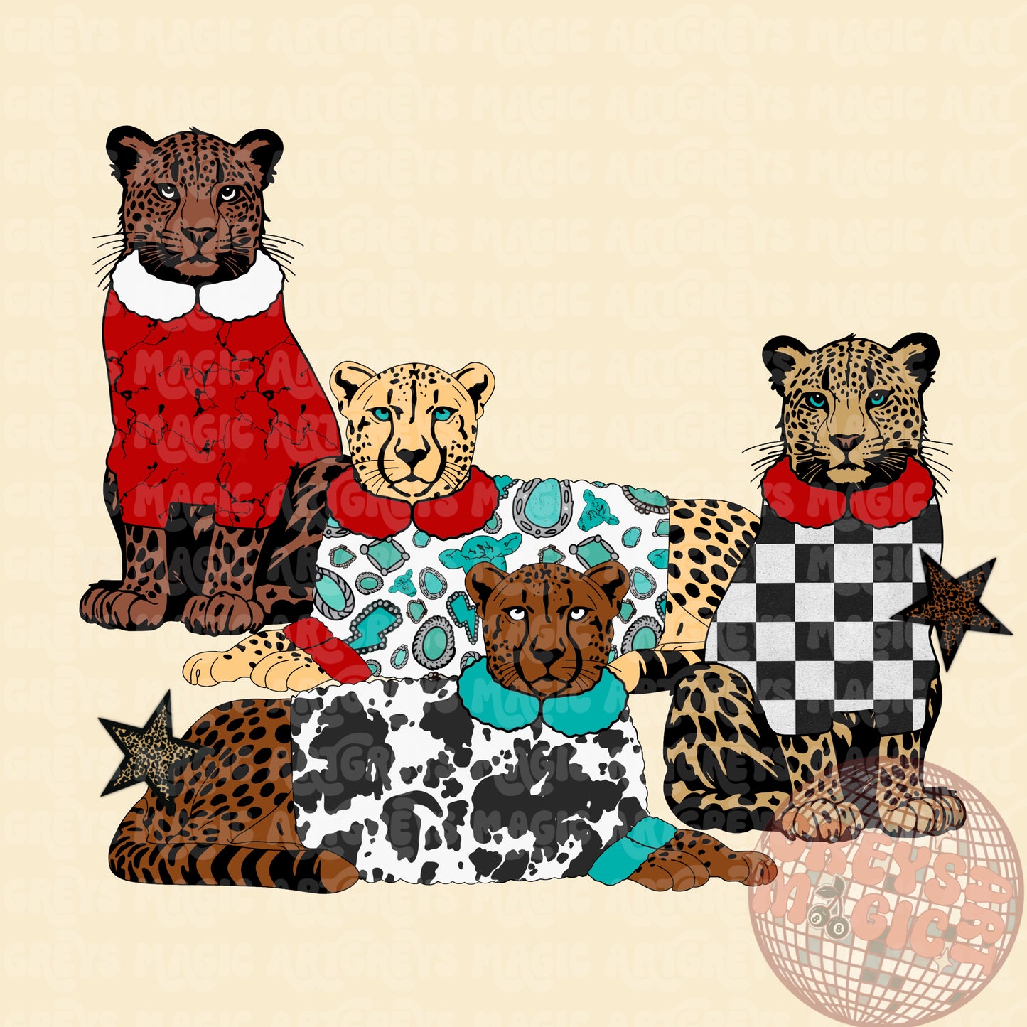 Western Sweater Cheetahs PNG