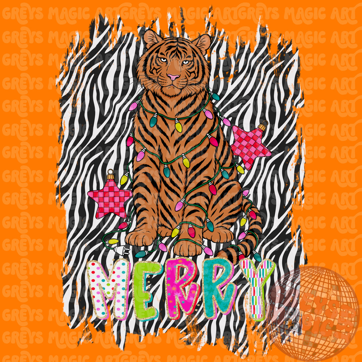 Merry Tiger PNG