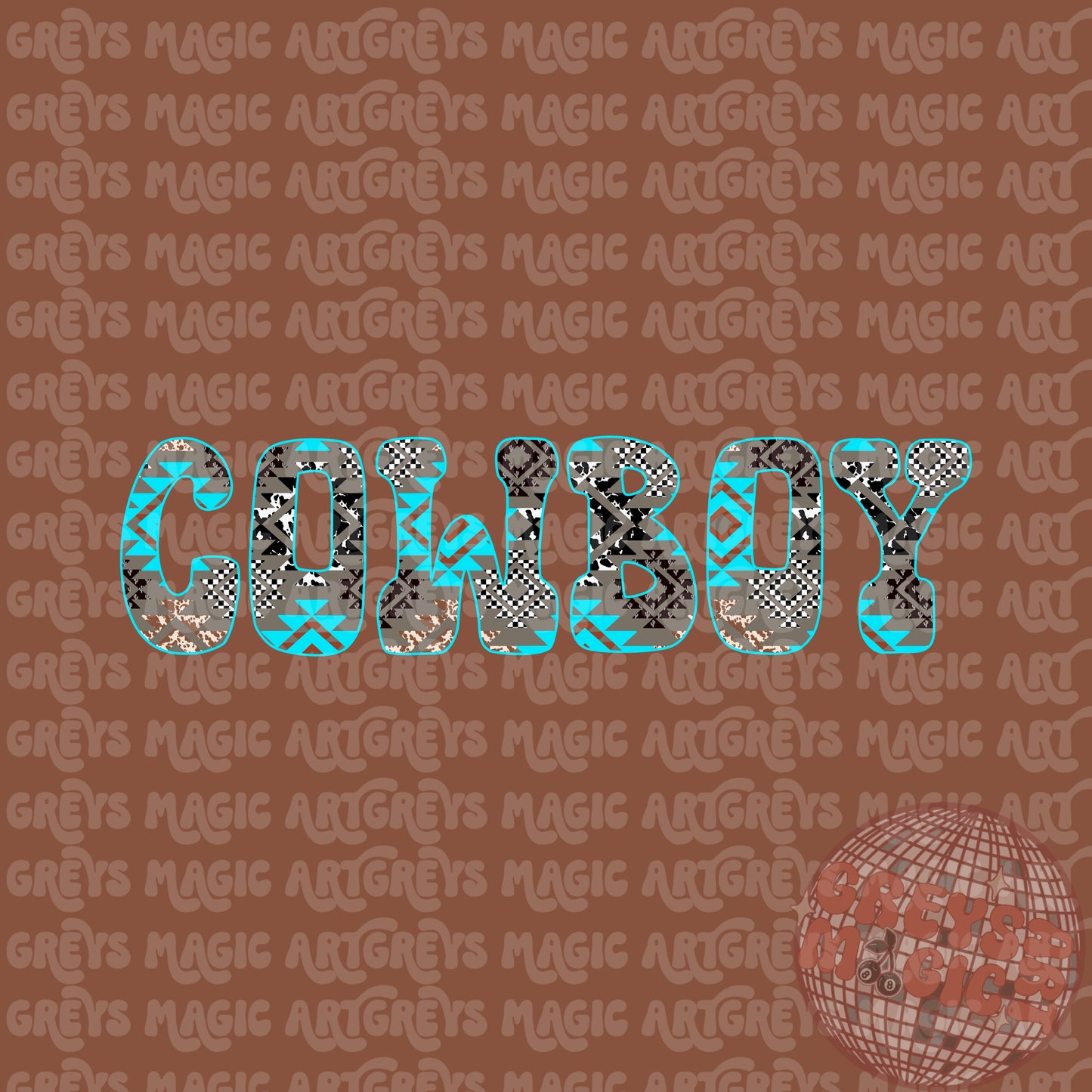 Cowboy Aztec PNG