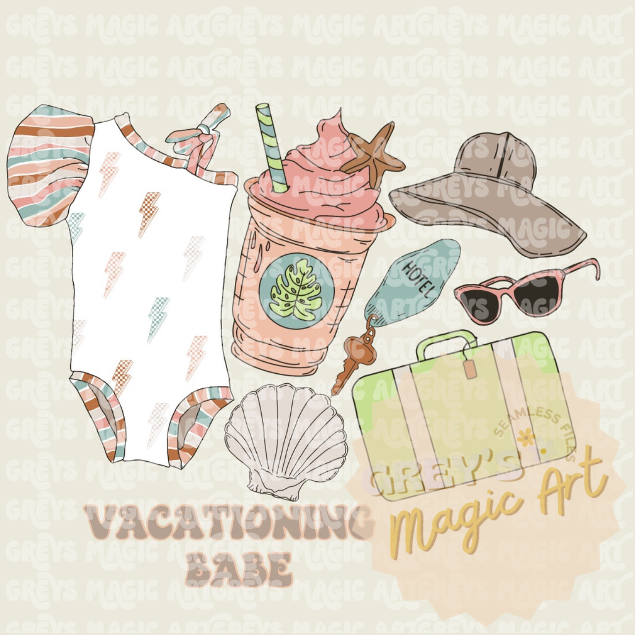 Vacationing Babe PNG