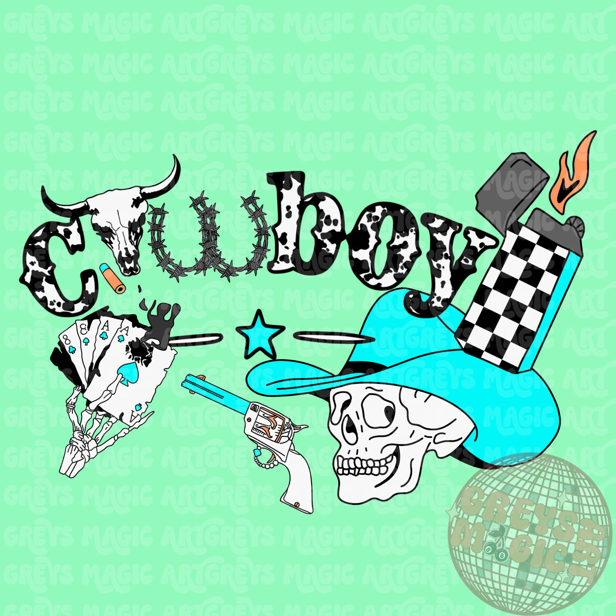 Punchy Cowboy PNG