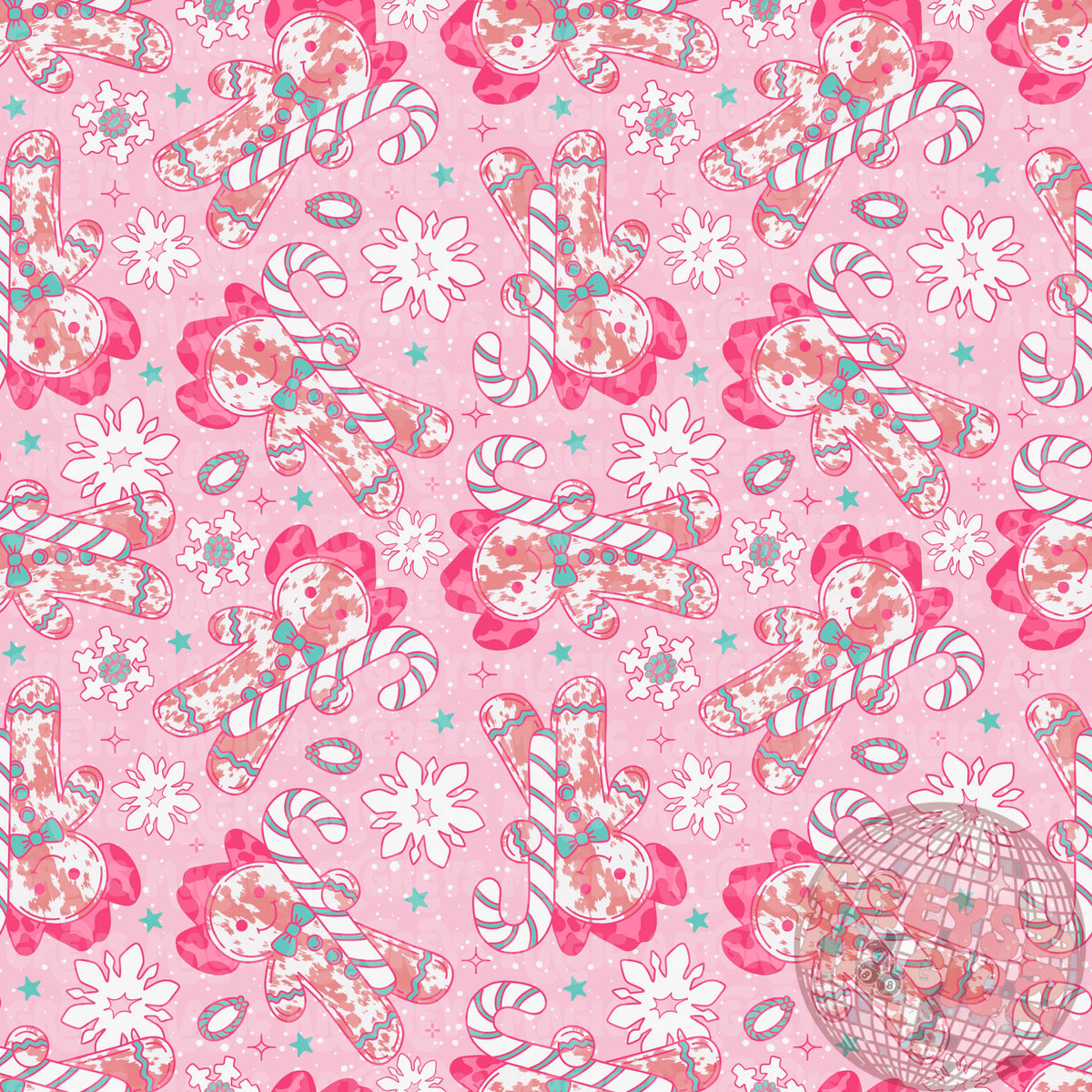 Howdy Girl Gingerbread Man Seamless File
