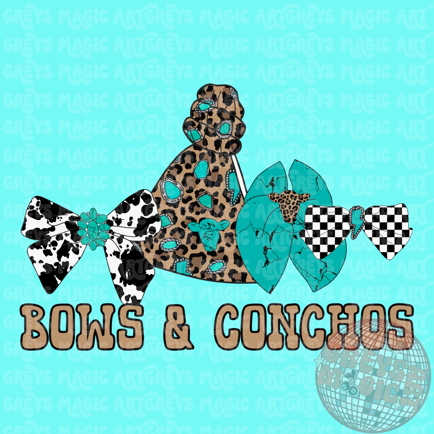 Bows & Conchos PNG