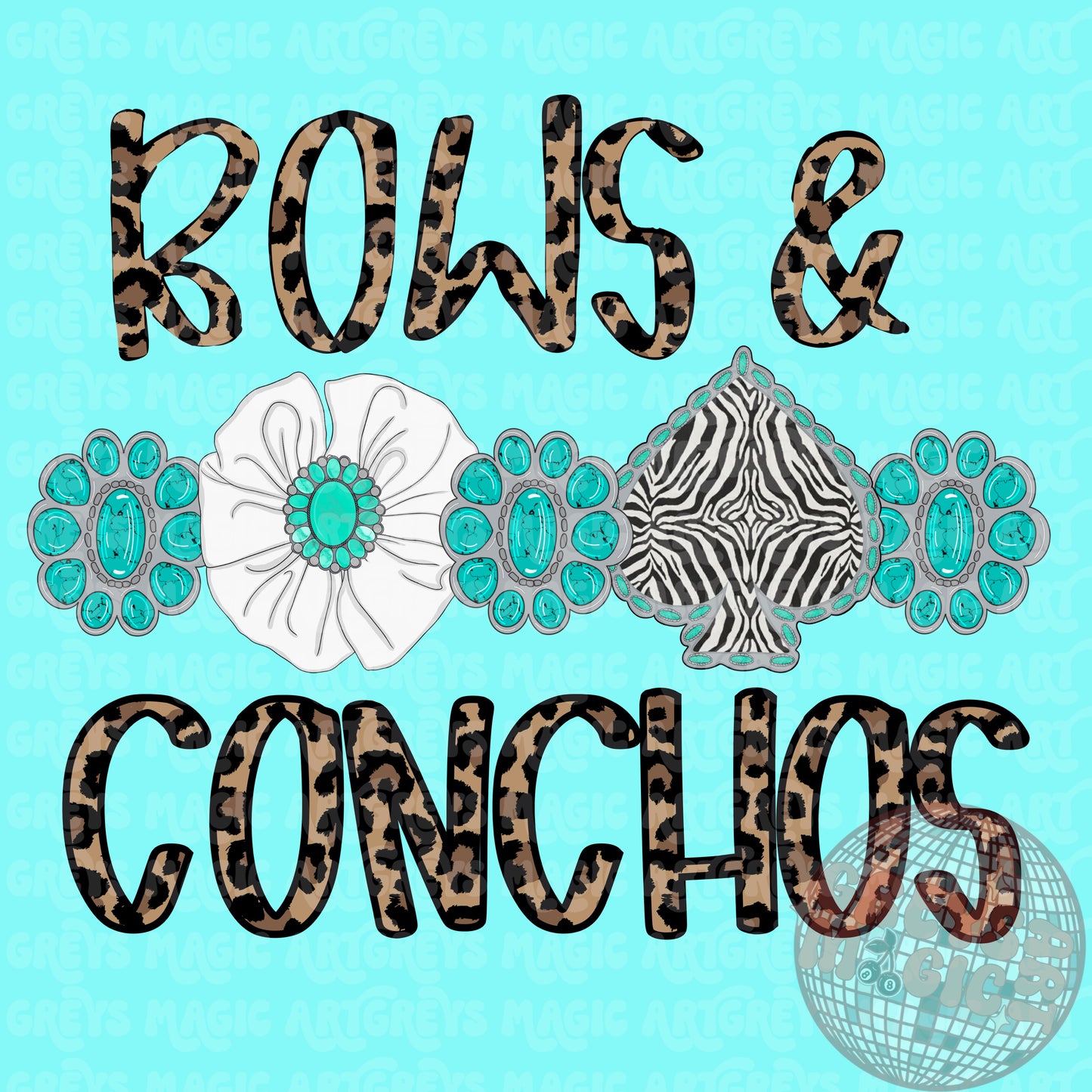 Bows And Conchos PNG