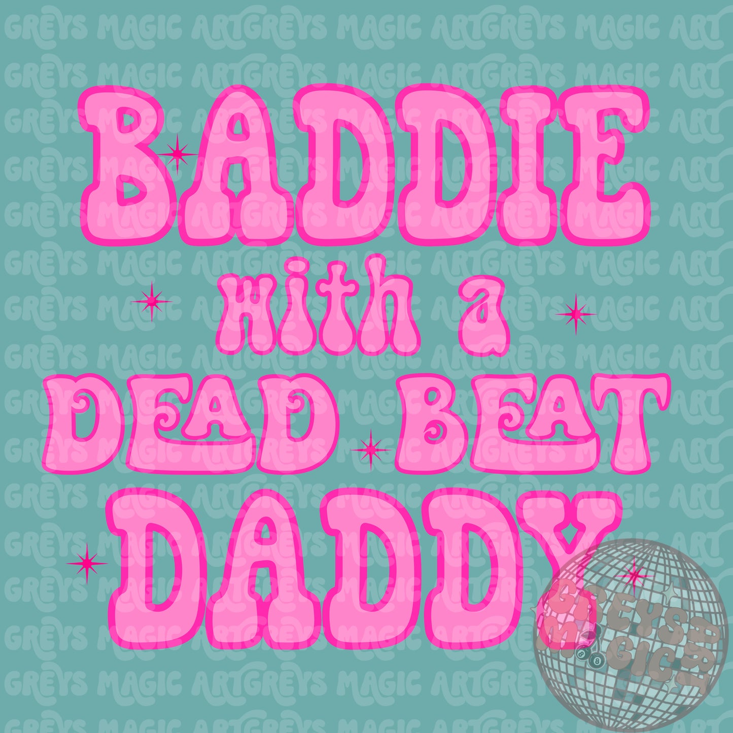 Baddie With A Dead Beat PNG