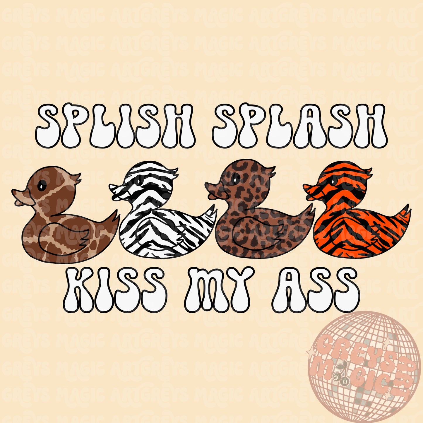 Splish Splash Kiss My @$$ PNG