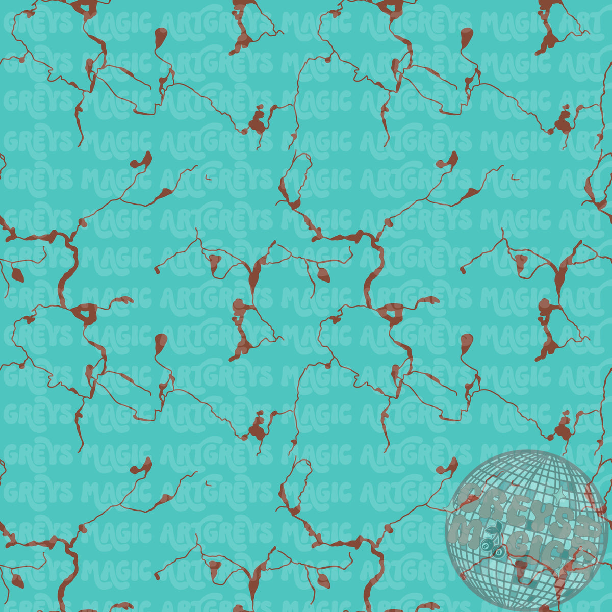 Turquoise With Brown Marble Stone Rep Exclusive Coord Seamless File